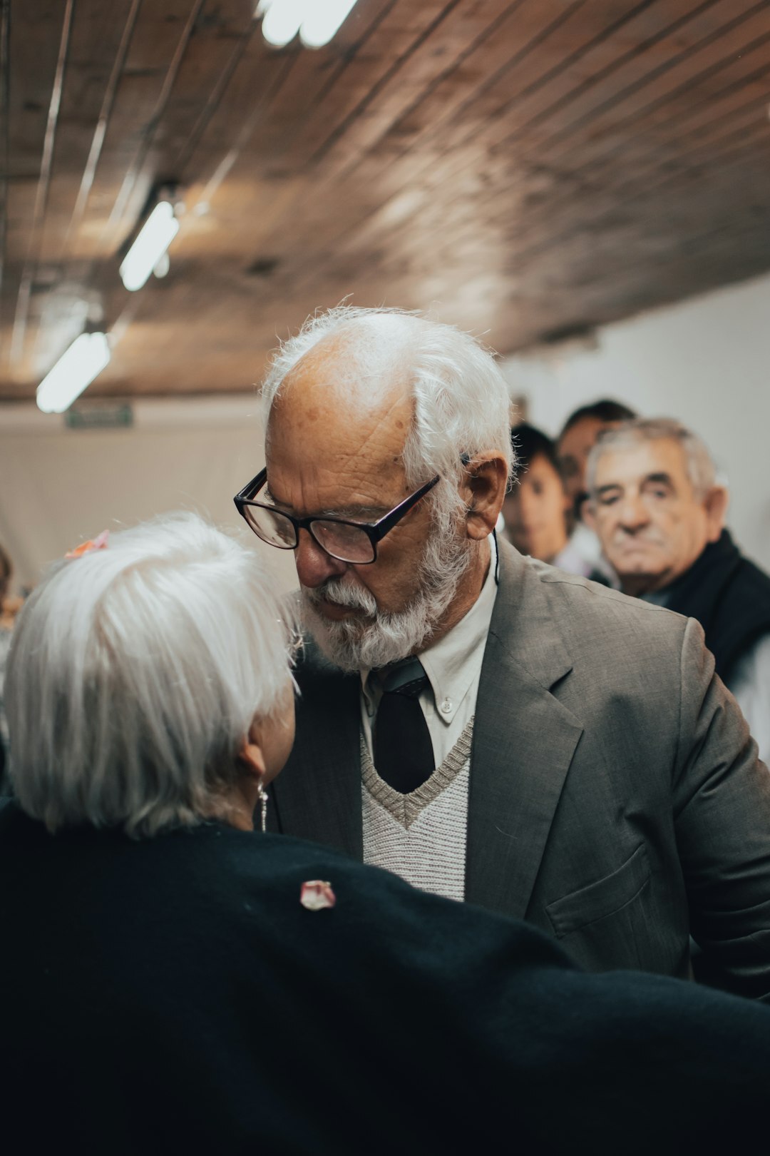 elderly person voting